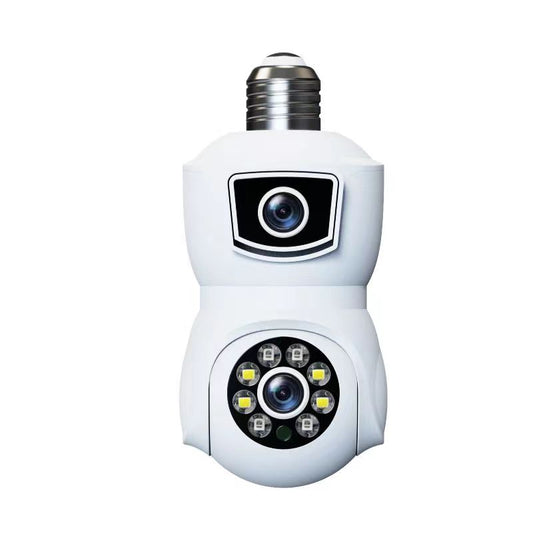 Hot Sales Y9 Dual Lens E27 Light Bulb Camera Wireless PTZ Camera