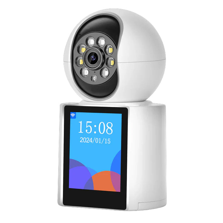 2.8-inch IPS Screen Wireless Network Intelligent Alarm Closed-Circuit Television Camera 3MP Full HD WiFi Baby Monitor Home Security Two-Way Video Call Camera