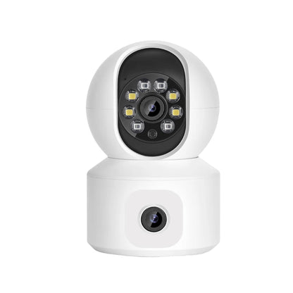 Dual Lens Full HD Wifi IP Camera 2K 4MP 360 Degree Auto Tracking Motion Detection Alarming Indoor Home Security Camera